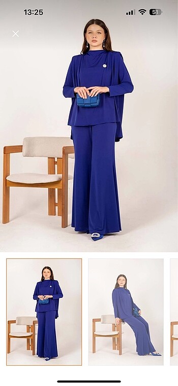 Mavi pantolon takım Melike tatar ürünü - Görsel 4