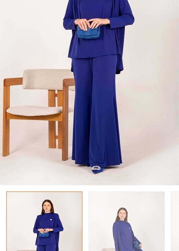 Mavi pantolon takım Melike tatar ürünü - Görsel 4