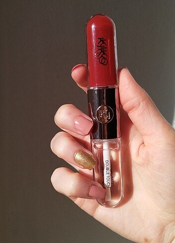 Kiko çift taraflı lip gloss ve ruj 