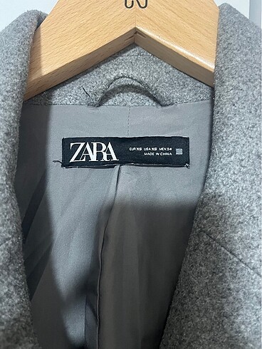 xs Beden gri Renk Oversize kaban