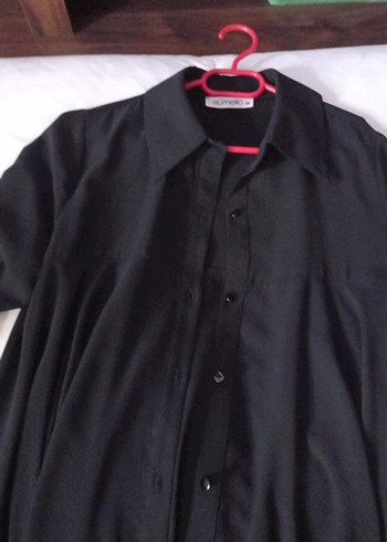 Siyah Düğmeli Uzun tunik - Görsel 4