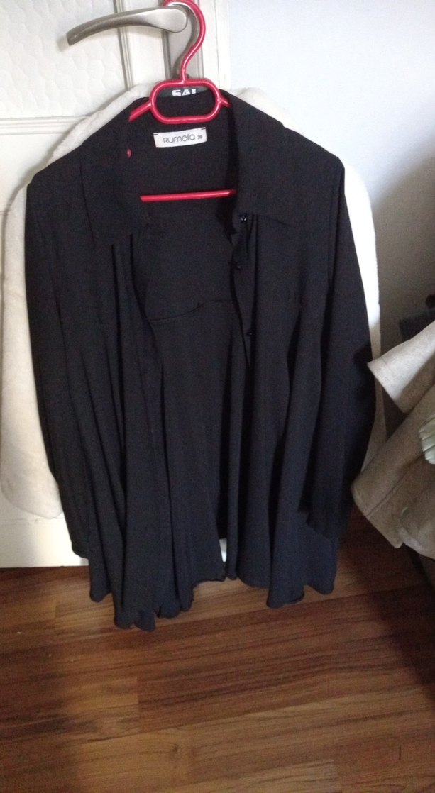 Siyah Düğmeli Uzun tunik - Görsel 3