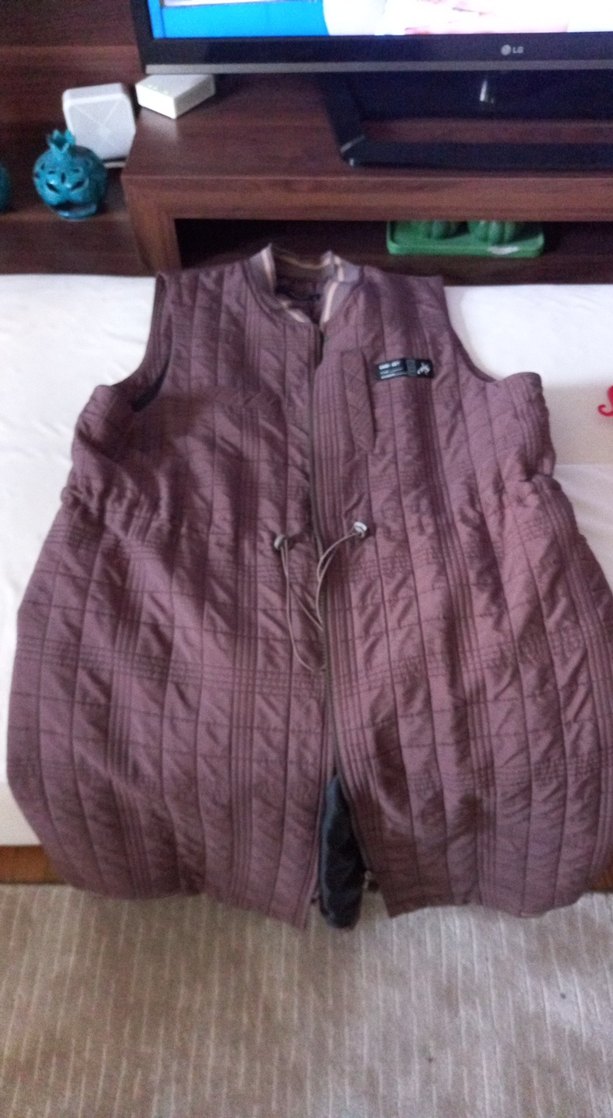 Dikişli Kahverengi Fermuarlı Kadın Yelek - Görsel 3