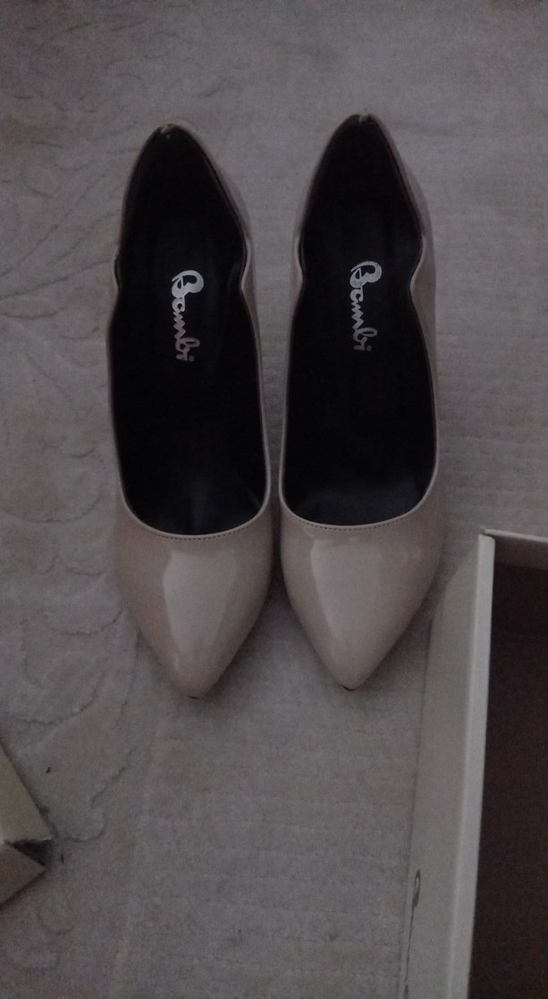 Bej Stiletto Topuklu Kadın Ayakkabı - Görsel 2