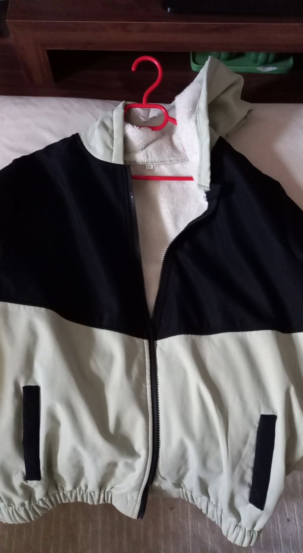 suyeşili Siyah Fermuarlı Kadın Kısa Ceket - Görsel 2