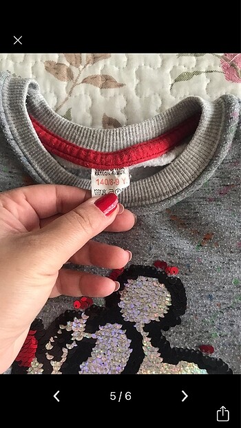 6 Yaş Beden İki adet sweatshirt