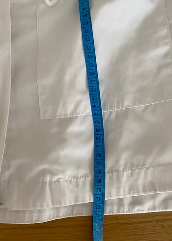 38 Beden beyaz Renk Kadın Beyaz Batik Desenli Denim Ceket