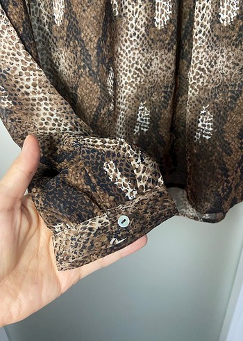 Yargıcı şifon gömlek - Görsel 4