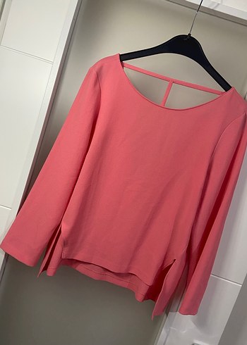 Pembe Salaş Uzun Kollu Kadın Bluz - Görsel 2