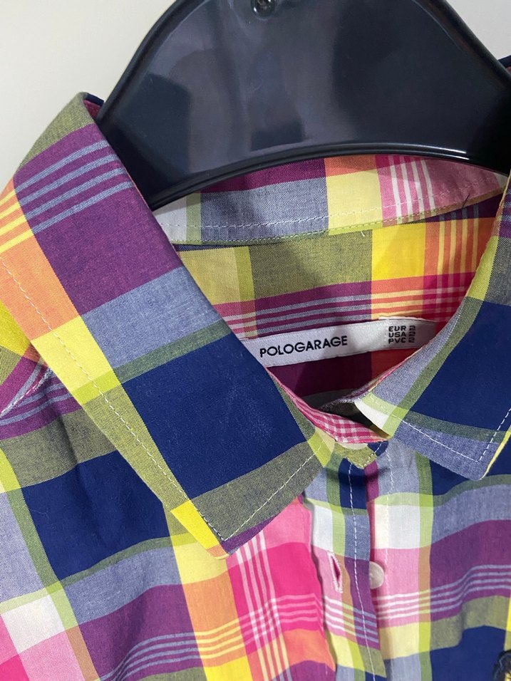 Renkli Kareli Uzun Kollu Kadın Gömlek - Görsel 3