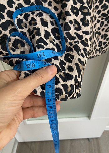 Leopar Desenli Uzun Drapeli Kadın Etek - Görsel 5