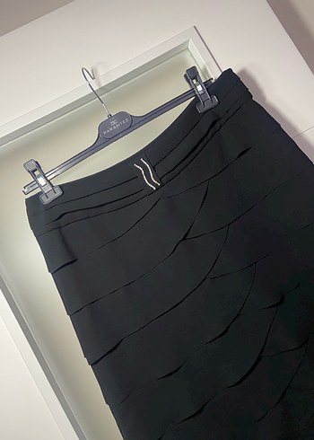 Siyah Pilili Midi Kalem Etek - Görsel 5