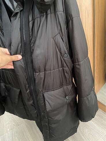 s Beden siyah Renk Zara oversize şişme mont