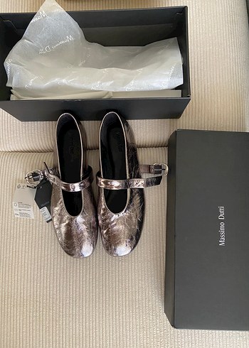 Massimo dutti gümüş gri babet