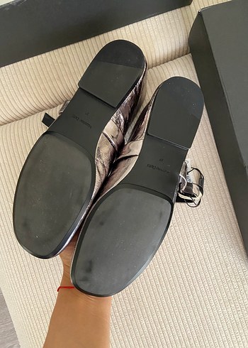 37 Beden gri Renk Massimo dutti gümüş gri babet