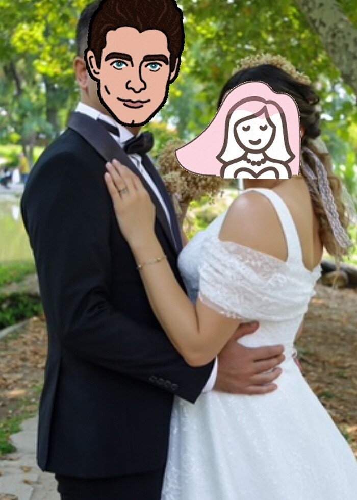 VİNTAGE TARZ DANTEL GELİNLİK - Görsel 3