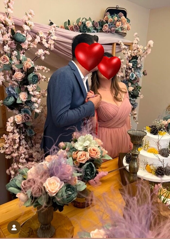 VİNTAGE TARZ TÜL ABİYE NİŞANLIK - Görsel 2