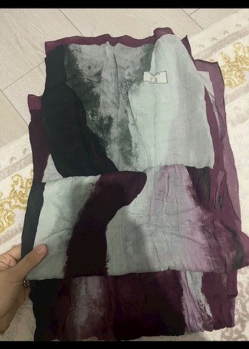 Bordo Bohem Drapeli Kadın Şal