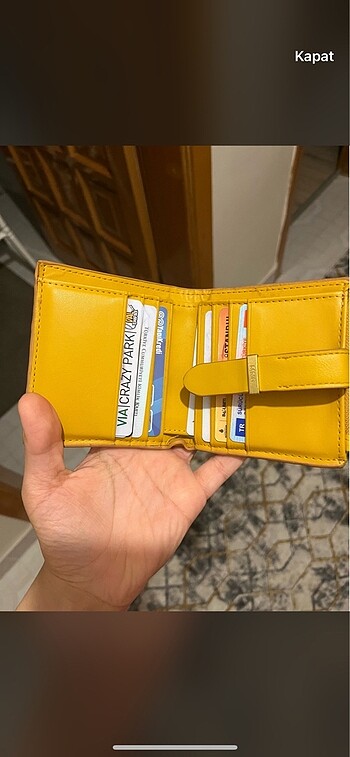  Beden altın Renk Mango cüzdan