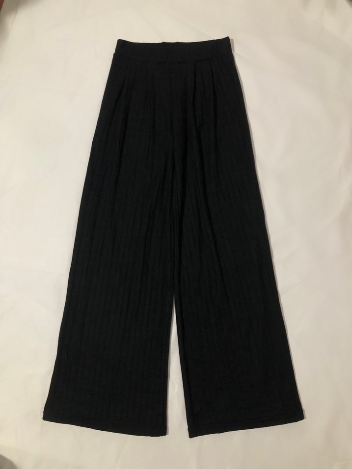 Yüksek bel triko pantolon - Görsel 3