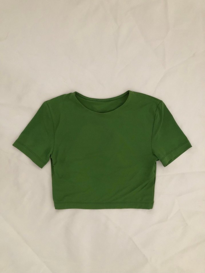 Kısa Kollu Crop Top - Görsel 5