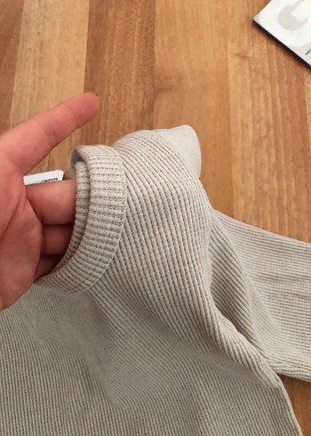 Kare yaka fitilli body kazak - Görsel 2