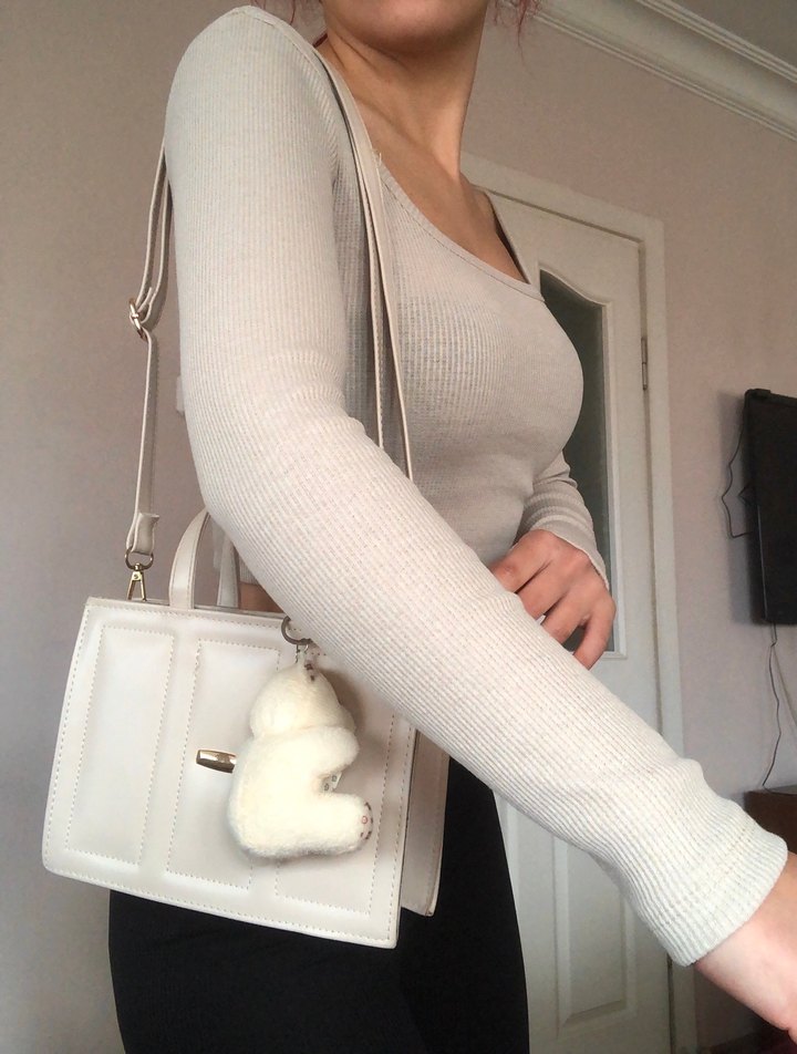 Kare yaka fitilli body kazak - Görsel 4