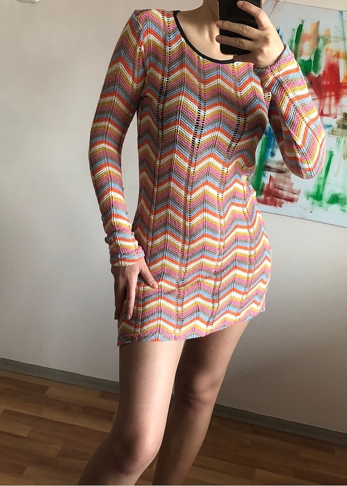 Ajurlu plaj elbisesi - Görsel 5