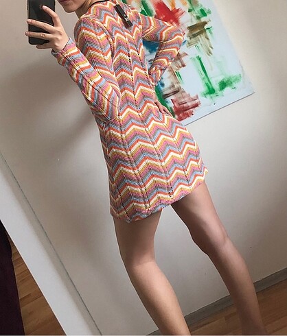 Örme plaj elbisesi - Görsel 5