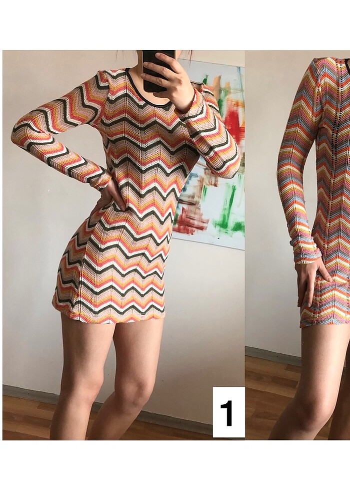 Örme plaj elbisesi - Görsel 2