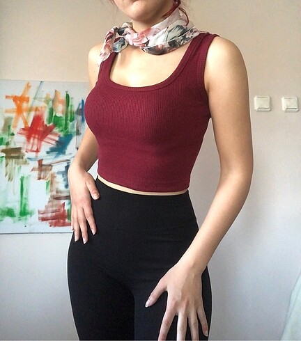 Kare yaka fitilli crop atlet