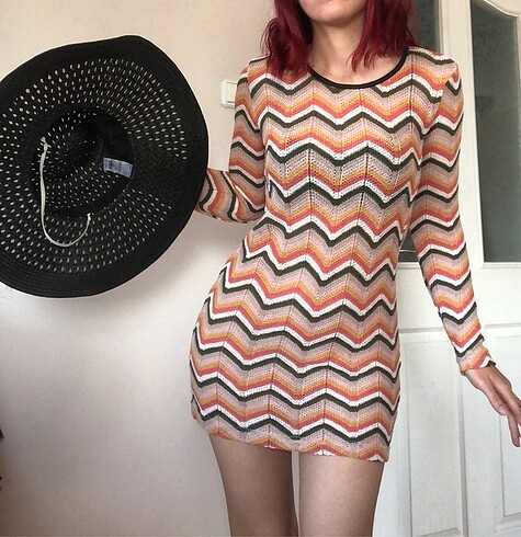 xs Beden çeşitli Renk Örme plaj elbisesi