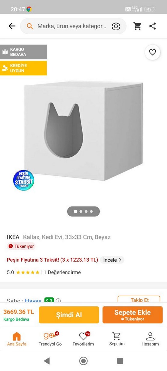 ikea kallax kedi evi - Görsel 2