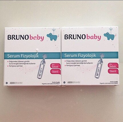 Brunobaby burun ve göz temizliği için