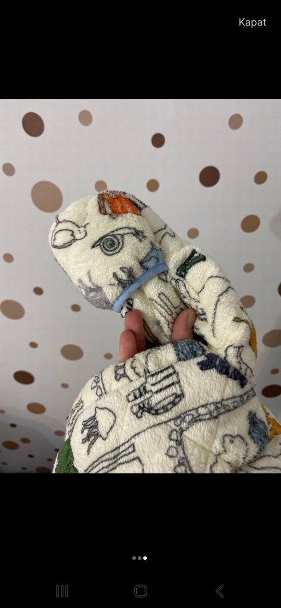 Bebek Erkek Çok Renkli Baskılı Polar Tulum - Görsel 3