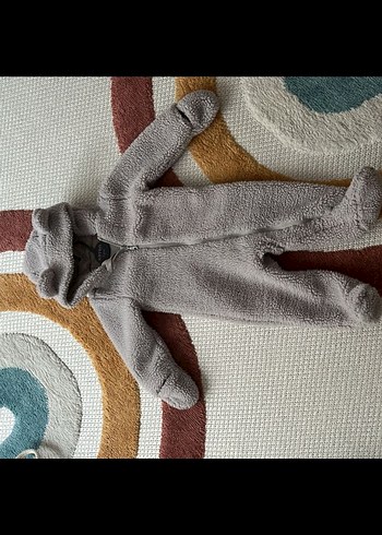 Gri Kürklü Bebek Tulum - Görsel 2