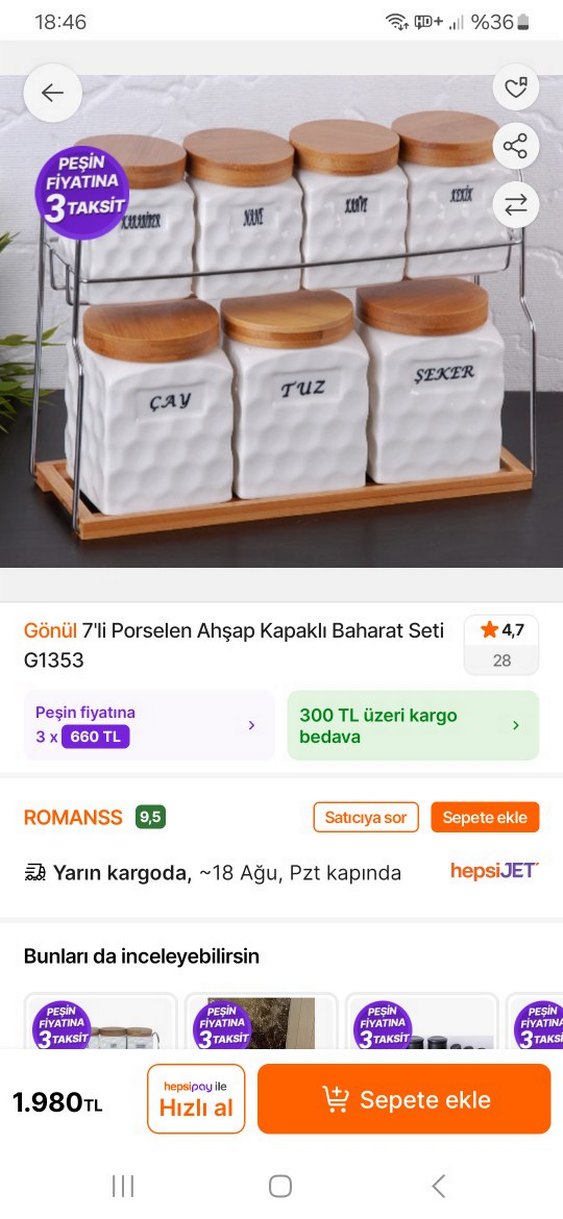 Beyaz Ahşap Kapaklı Baharatlık Seti - Görsel 2