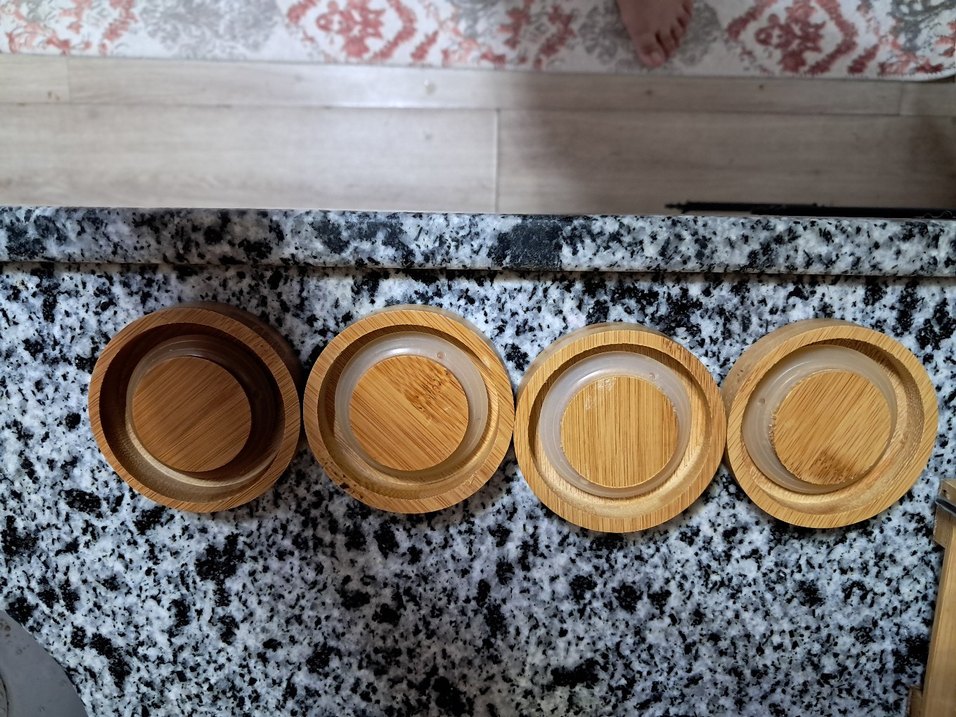 Beyaz Ahşap Kapaklı Baharatlık Seti - Görsel 4