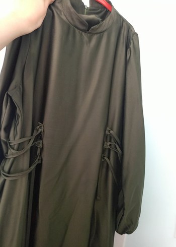 belden sıkmalı tesettür abiye - Görsel 5