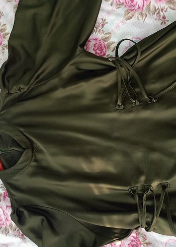 belden sıkmalı tesettür abiye - Görsel 4