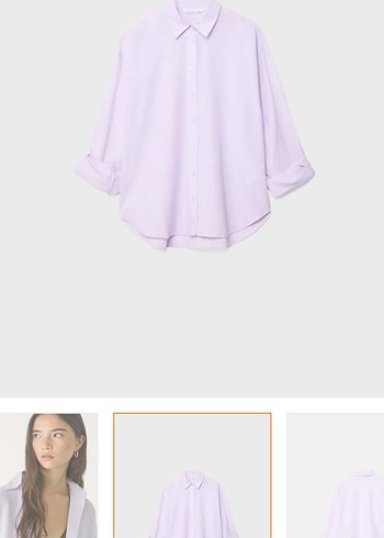 stradivarius keten gömlek - Görsel 2