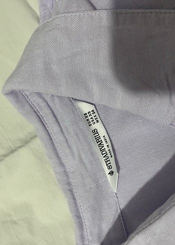 stradivarius keten gömlek - Görsel 4