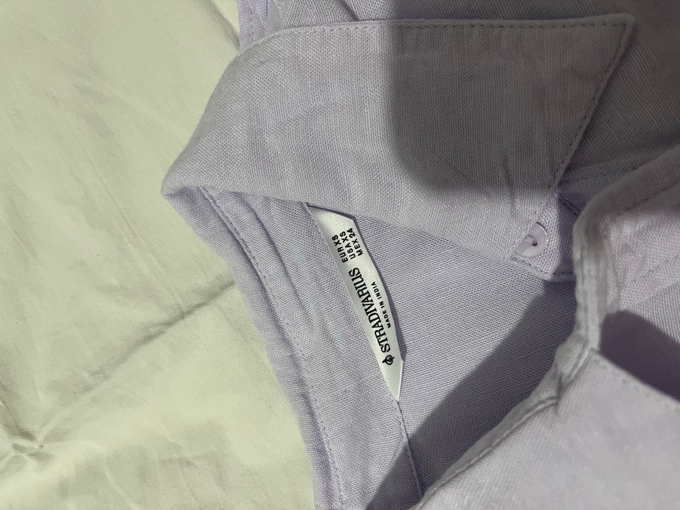 stradivarius keten gömlek - Görsel 4