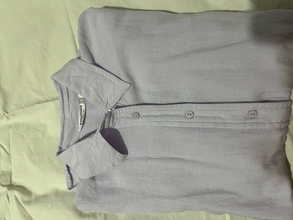 stradivarius keten gömlek - Görsel 3