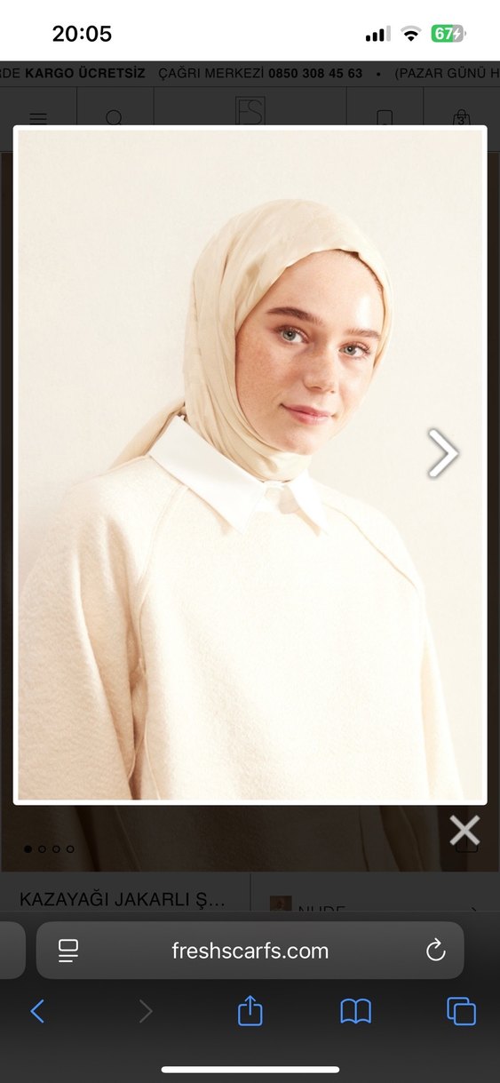 freshscarfs kazayağı şal jakar - Görsel 3