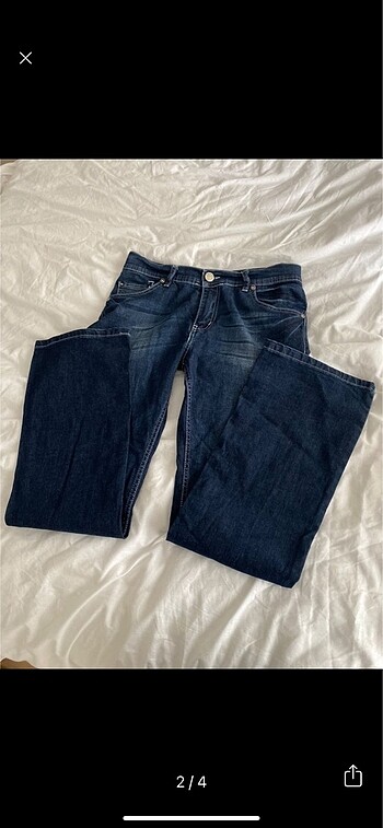American Vintage y2k düşük bel wide leg jean