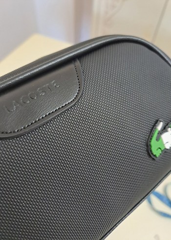 Siyah Lacoste cüzdan, el Çantası - Görsel 5