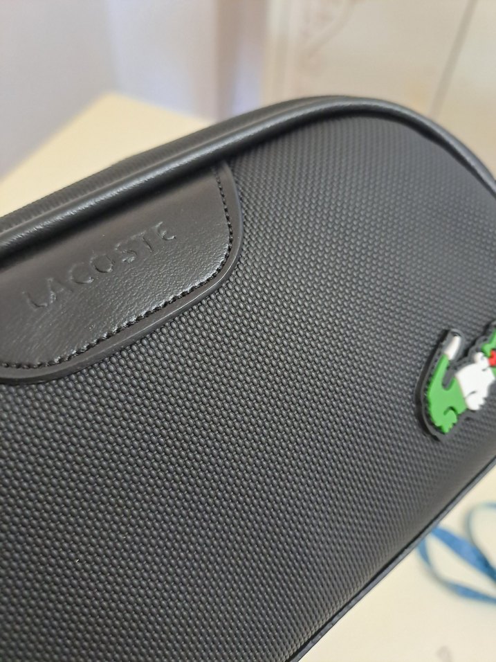 Siyah Lacoste cüzdan, el Çantası - Görsel 5