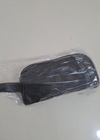 Siyah Kareli cüzdan el Çantası - Görsel 7