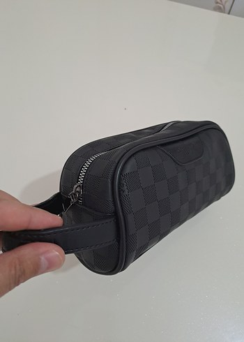 Siyah Kareli cüzdan el Çantası - Görsel 5